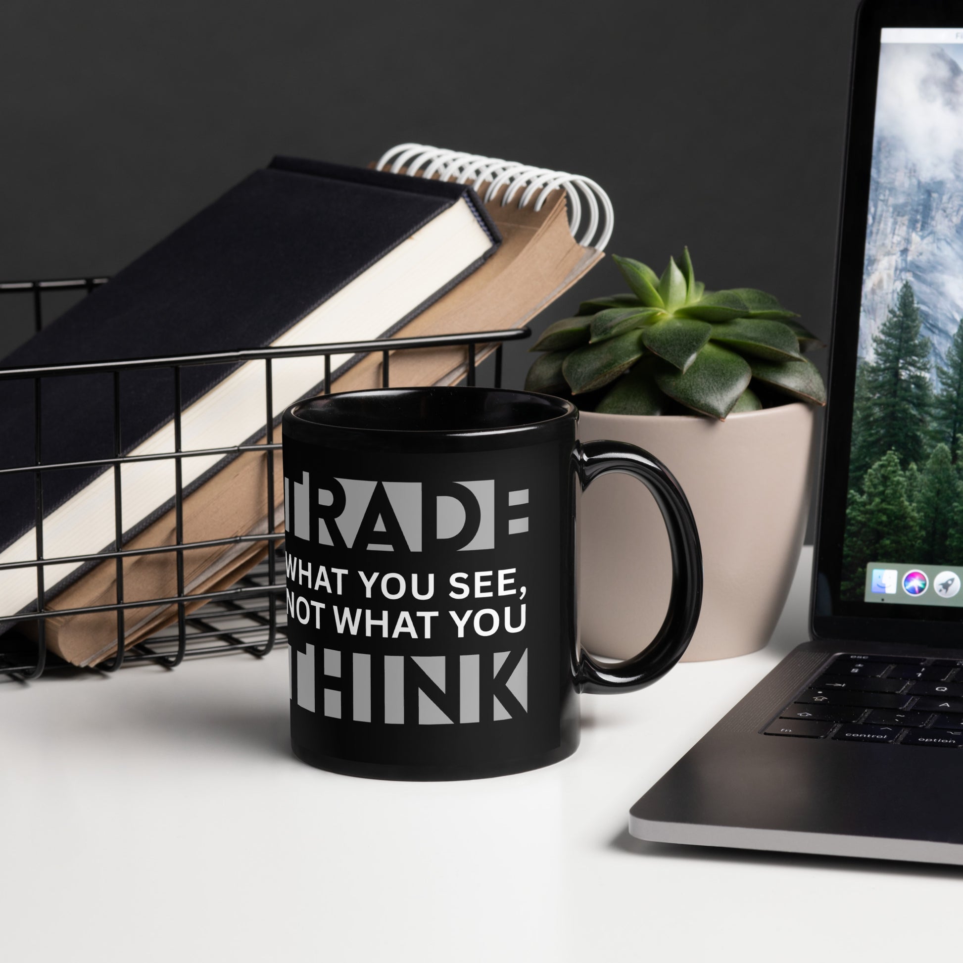 Trading mindset mug black - Chart Culture drinkware