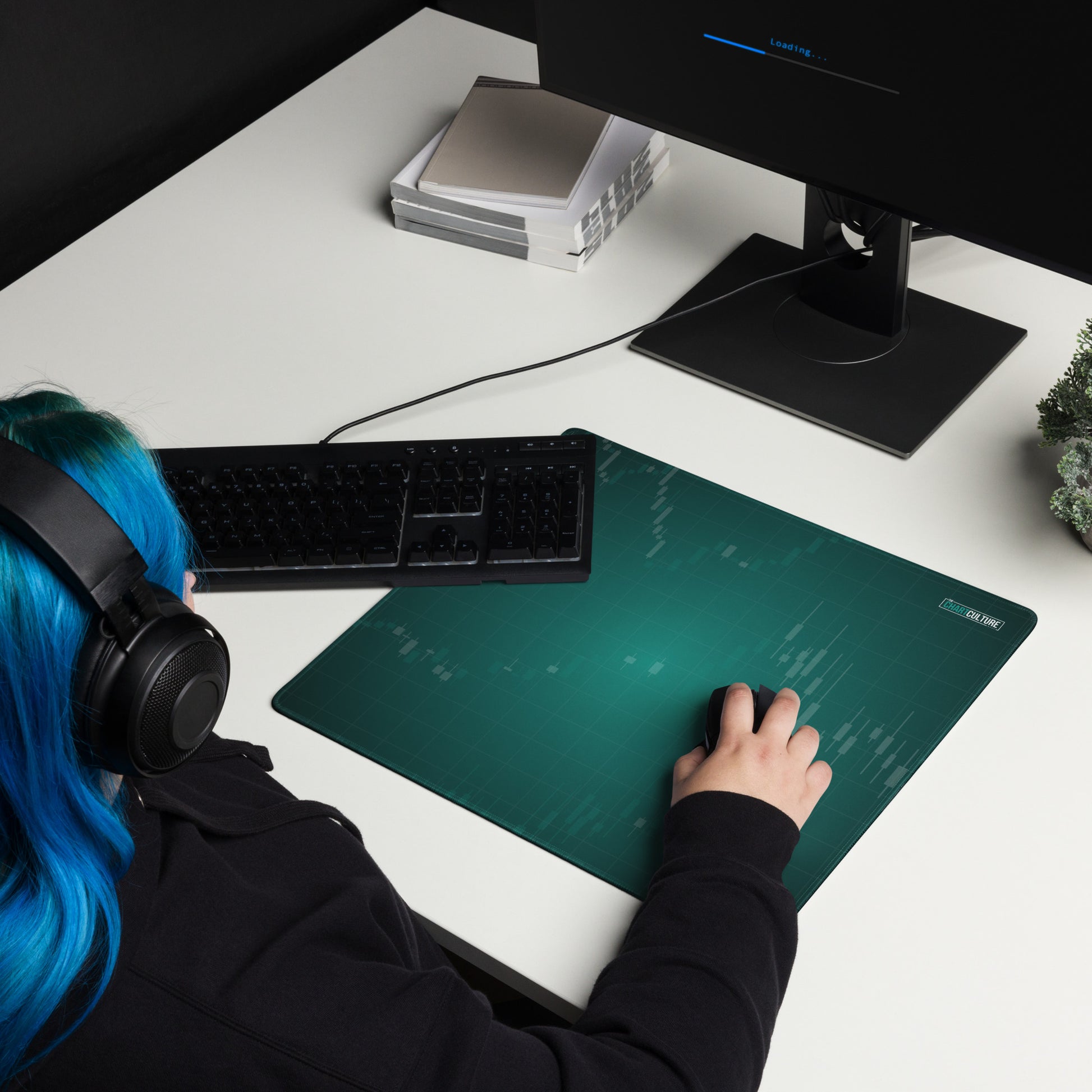 Chart Ambient - XL Candlestick Trading Desk Mat