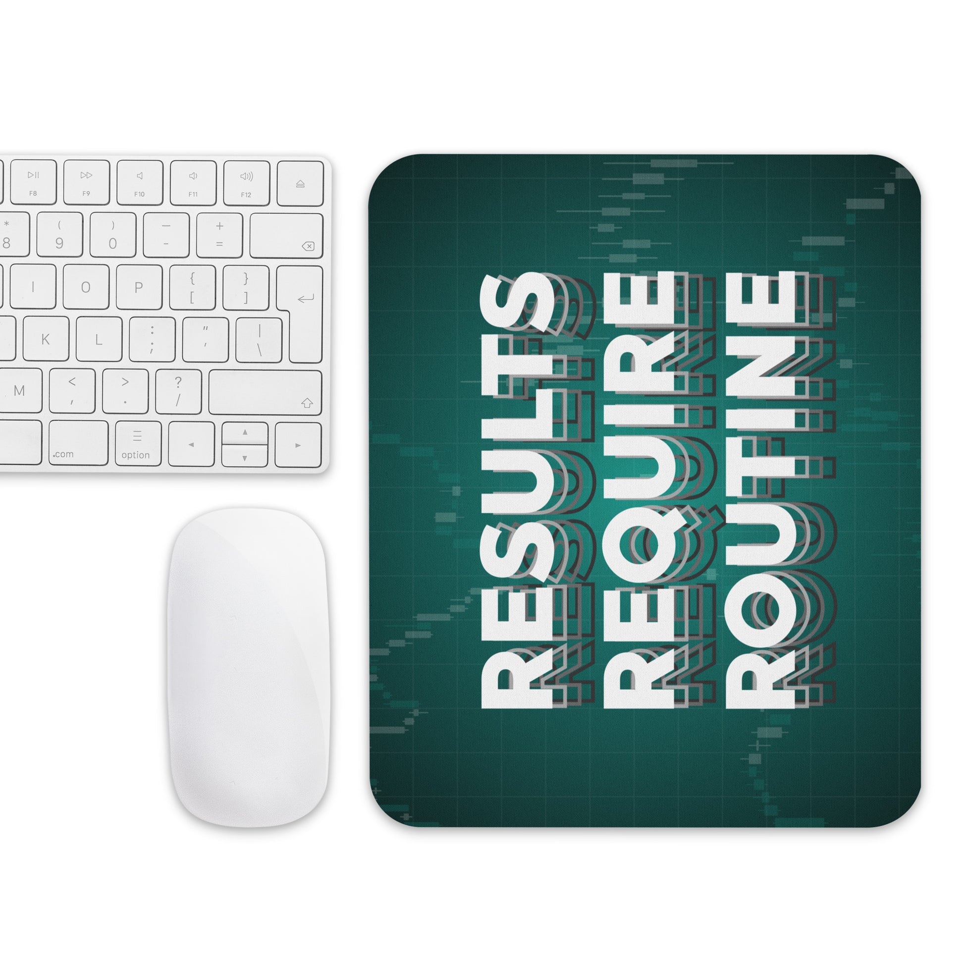 Results Require Routine - Mouse pad